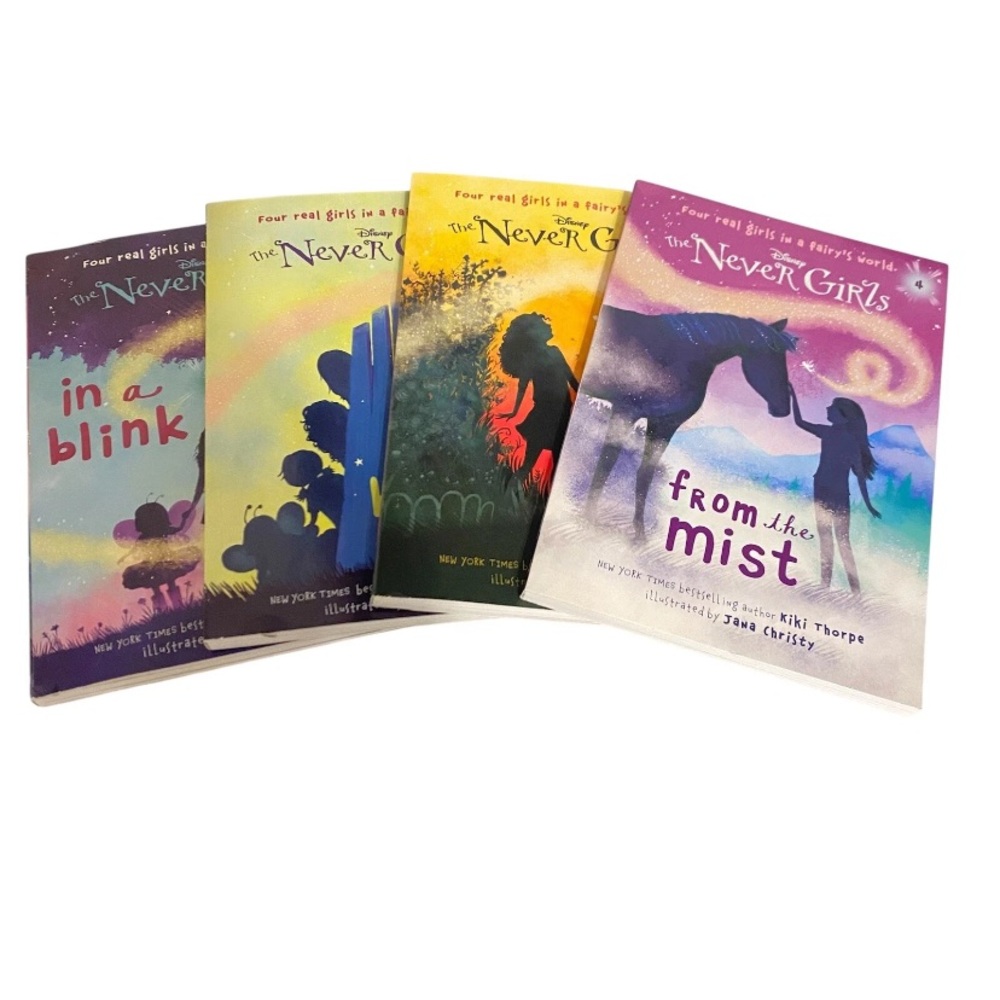 Disney The Never Girls Collection Book Set. 4 books. Books 1,2,3,4. Chapter book